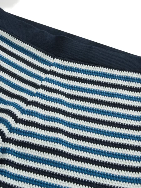 Pantaloni scurți Woolrich cu dungi albastru