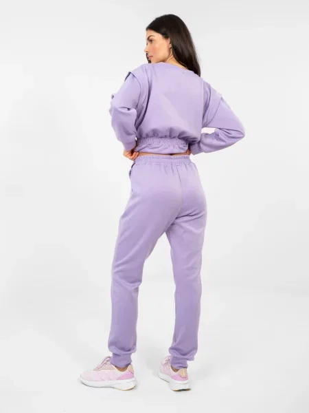 Komplet dresowy Rue Paris fioletowy