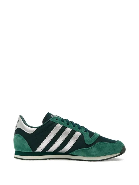 Sneakerși Adidas plasă cu dungi verde