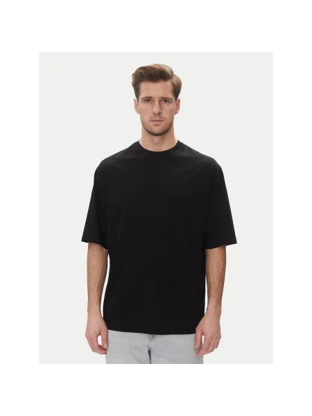 Armani Exchange Póló Loose Fit fekete