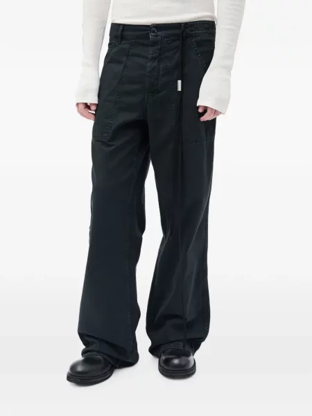 Pantaloni Ann Demeulemeester cu cordon negru