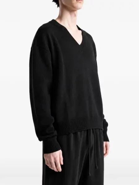 Pulover Rick Owens cu decolteu în V negru