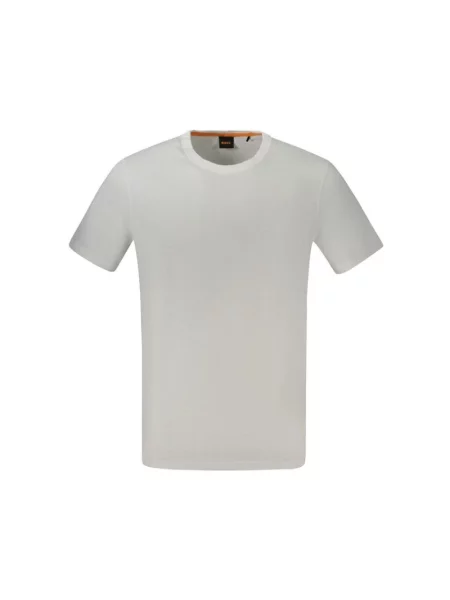 T-shirt o kroju regular fit z teksturowanej bawełny Model TEGOOD' Boss Orange biała