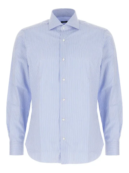 Дълго риза Barba на райета синьо