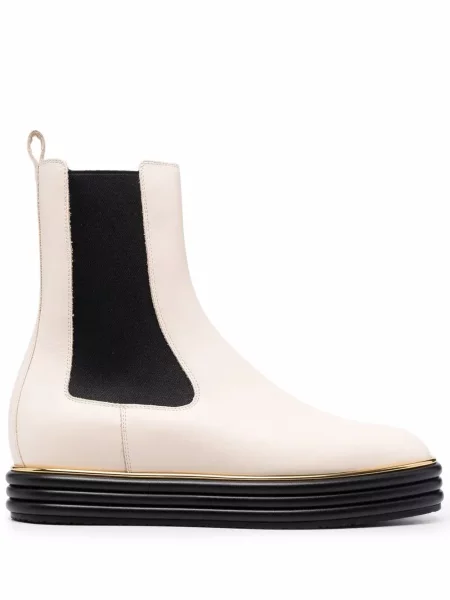 Botine Bally din piele cu platformă
