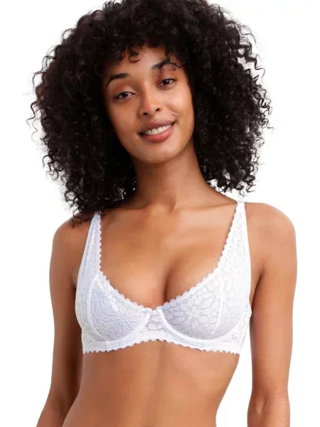 Мягкий бюстгальтер на косточках білий