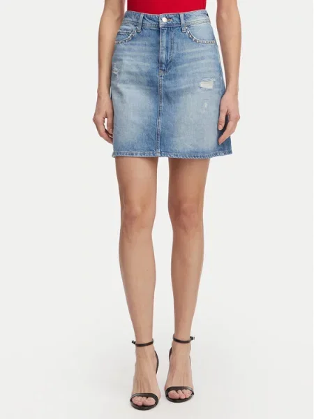 Džínová sukně JOOP! Jeans modré