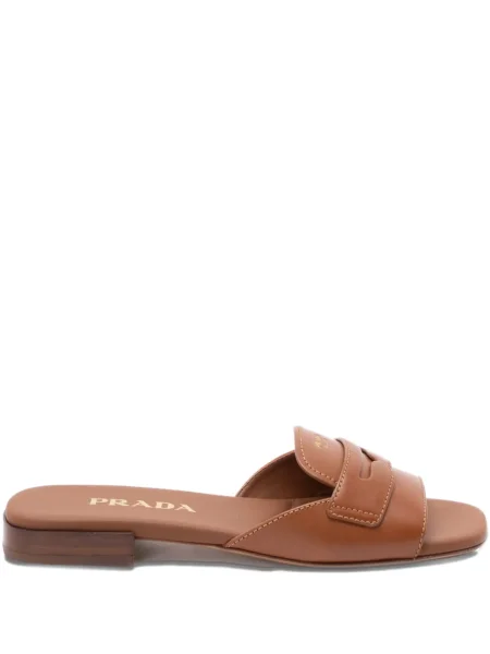 Sandale Prada din piele maro