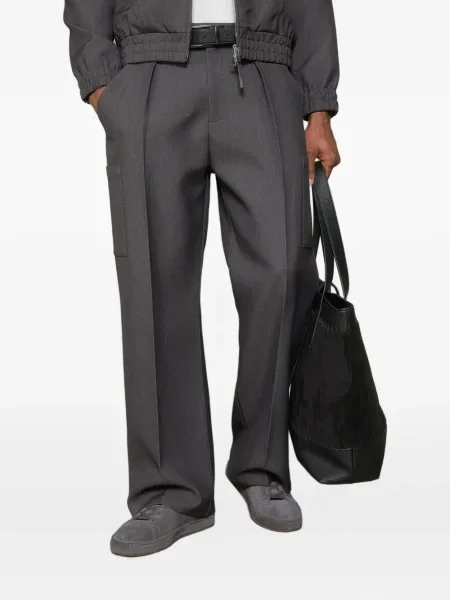 Plisované kalhoty Manière De Voir šedé