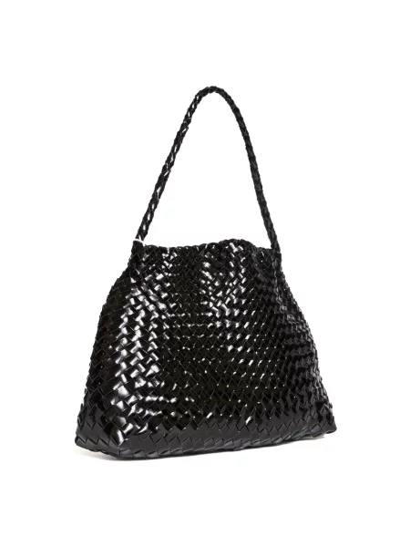 Mała mały torebka skórzana Dragon Diffusion skórzana czarna