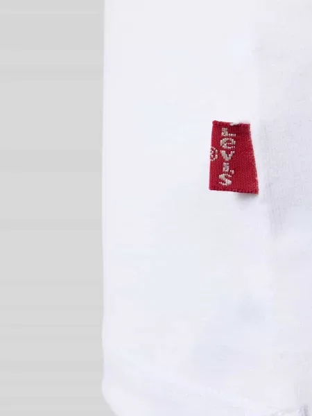 T-shirt o kroju regular fit z mieszanka bawełny w zestaw 3 szt. model MEN SOLID' Levi's biała