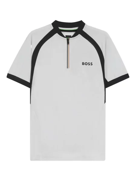 Tricou polo Boss alb