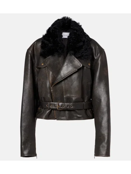 Geanta de piele Alex Perry maro