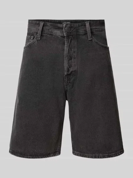 Szorty jeansowe o kroju baggy fit z 5 model ‘ALEX’ Jack & Jones czarne