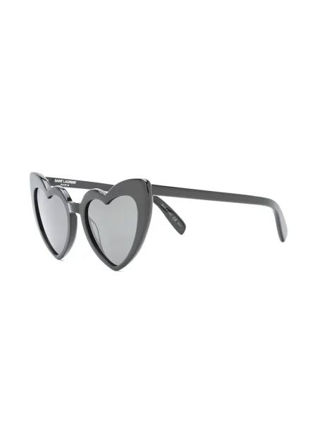 Saulės akiniai Saint Laurent Eyewear su širdelėmis juoda