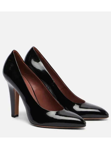 Pantofi cu toc Paris Texas din piele de lac negru