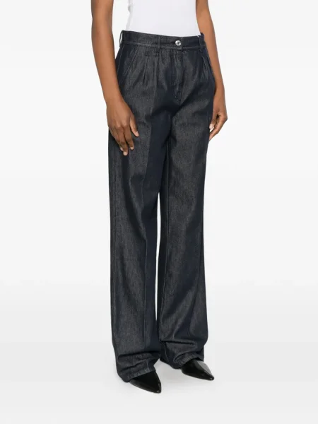 Blugi Max Mara plisate albastru