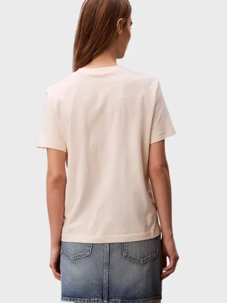Класична футболка Calvin Klein бежева