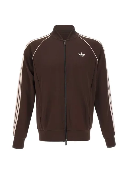 Pulover Adidas cu dungi maro
