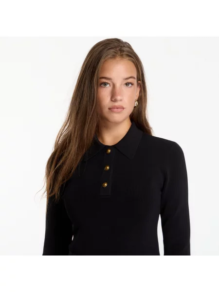 Разкроена миди рокля Michael Kors черно