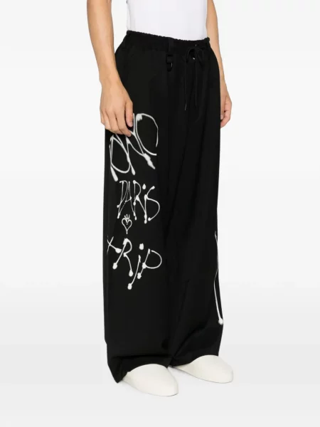 Pantaloni Y-3 cu imagine negru