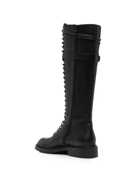 Боти Ann Demeulemeester с връзки с дантела черно