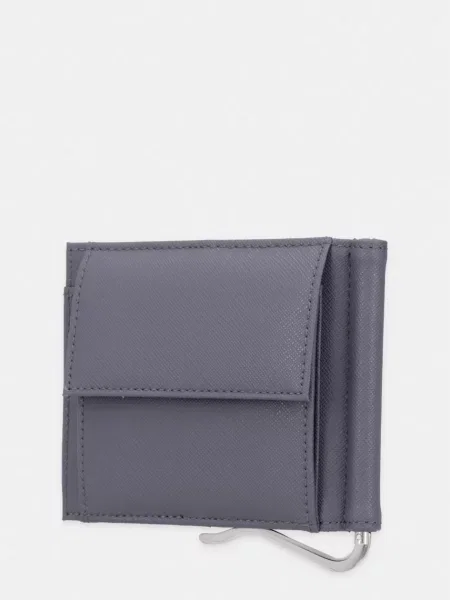 Emporio Armani peňaženka dámska z imitácie kože sivá