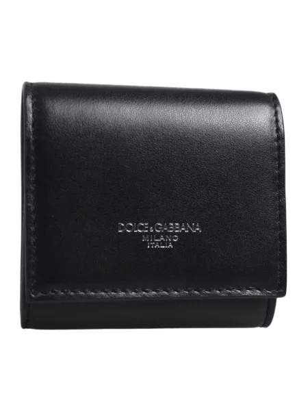 Portfel Dolce And Gabbana skórzany czarny