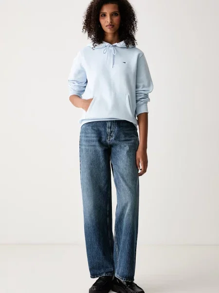 Geacă de blugi Tommy Jeans albastru