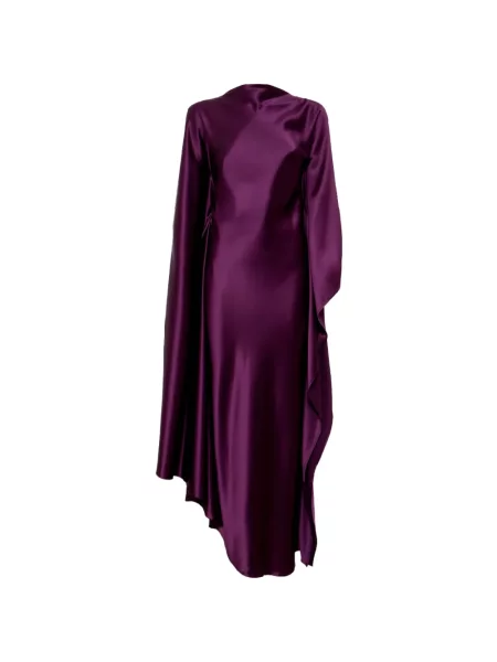 Rochie maxi Acler drapată violet