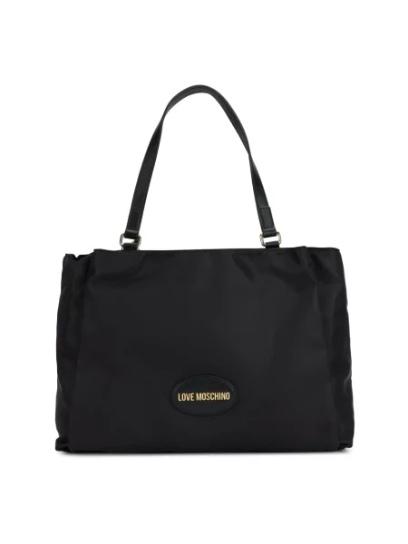 Shopperka Love Moschino z logo czarna