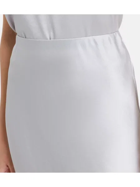 Fustă Leset din satin gri