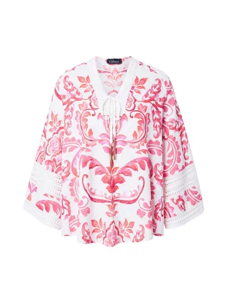 Grace Bluza burgund / brusnica / melona bela