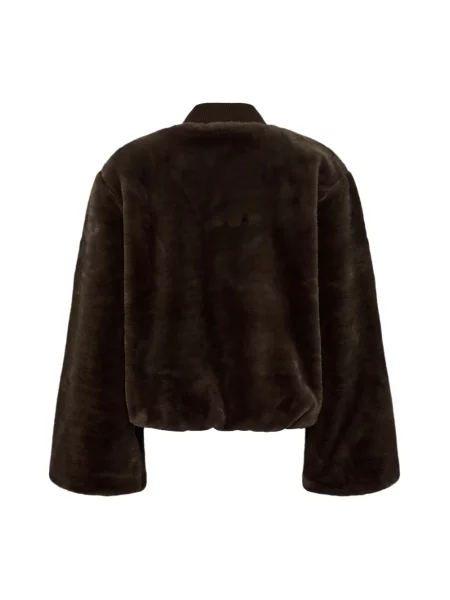 Kurtka bomber Soaked In Luxury ze sztucznego futra brązowy