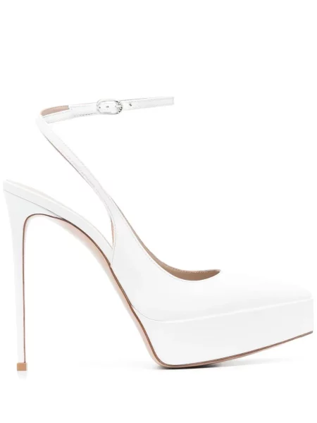 Pantofi cu toc Le Silla din piele alb