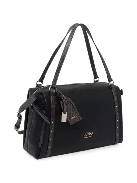 Geantă shopper Liu Jo cu imagine negru