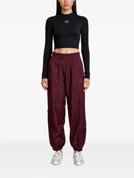 Pantaloni Adidas By Stella Mccartney cu imagine alergare roșu