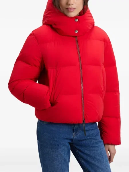 Geacă Woolrich cu glugă roșu