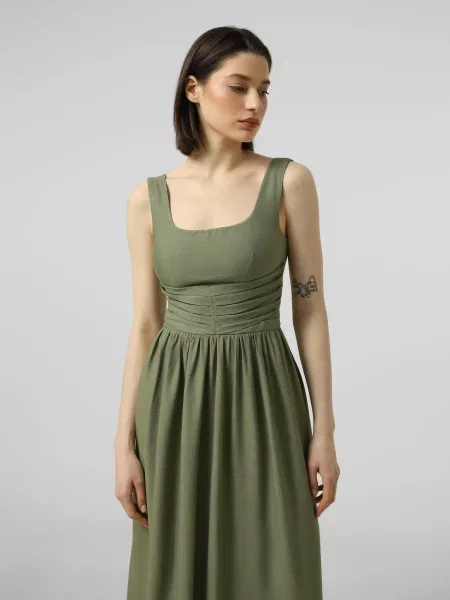 Сукня максі INTERTOP MAVKA віскоза/нейлон зелений