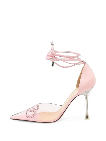 Pantofi cu toc Mach & Mach cu funde plic roz