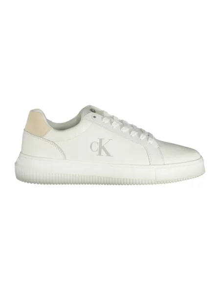 Trampki Calvin Klein Jeans skórzane chunky białe