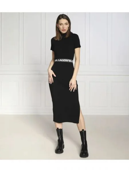 Karl Lagerfeld Rochie sslv negru