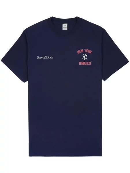 Tricou Sporty & Rich alergare albastru