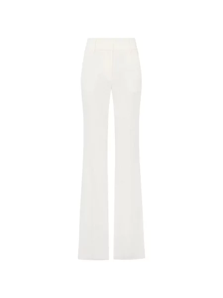 Pantaloni Gabriela Hearst de catifea cord evazate alb