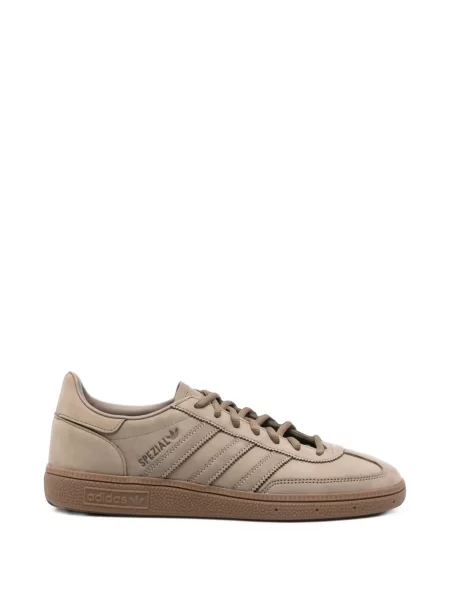 Pantaloni Adidas alergare din piele maro