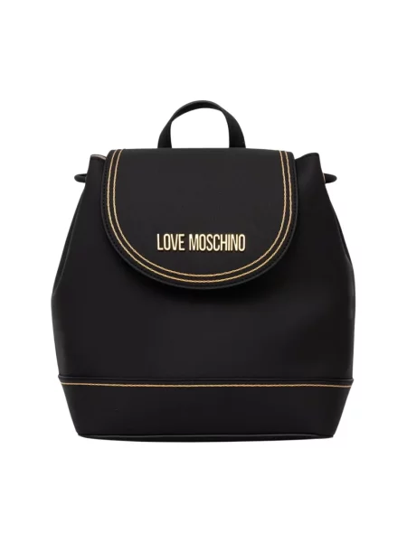 Love Moschino plecak z imitacji skóry czarny