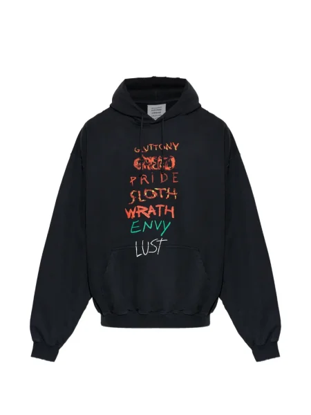 Hanorac cu glugă Vetements negru