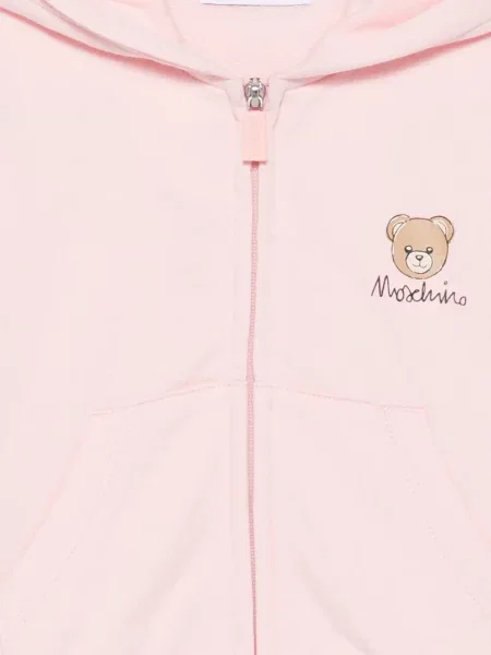 Bluza z kapturem dziecięca Moschino różowa