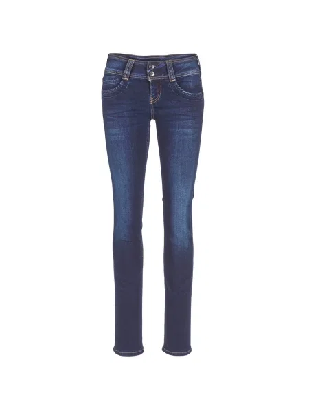 Ravne kavbojke Pepe Jeans modra