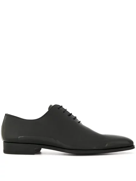 Pantofi Magnanni cu șireturi din dantelă negru